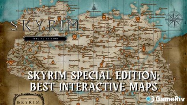 Screenshot of interactive Skyrim map showing red mountain flower distribution