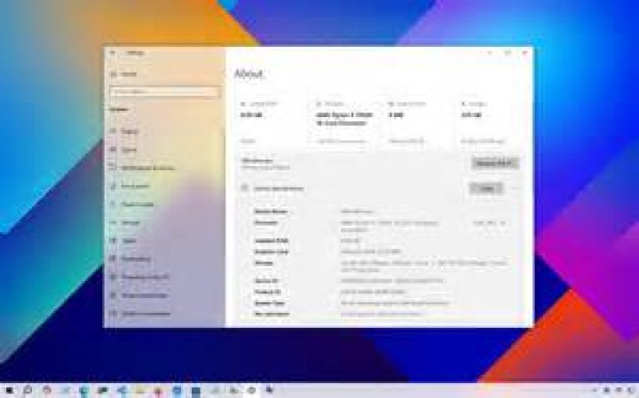 Screenshot of my system details