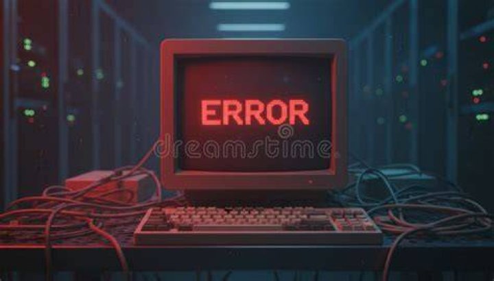 Screenshot of terminal displaying error message