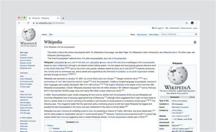 Screenshot of Wikipedia Lens