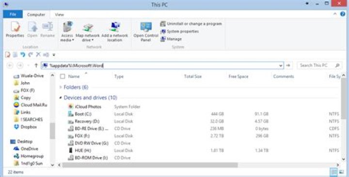 Screenshot: paste into address bar