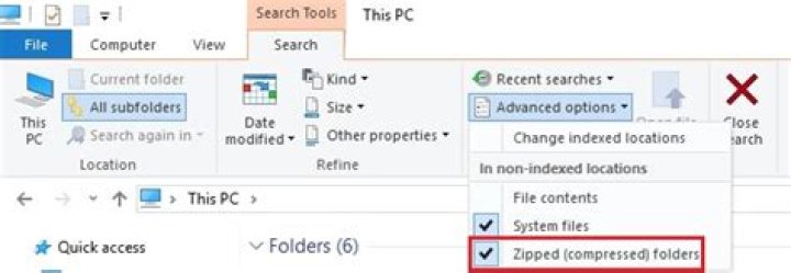 Search Zipped folders