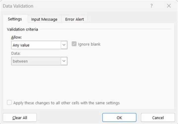 Select Data dialog