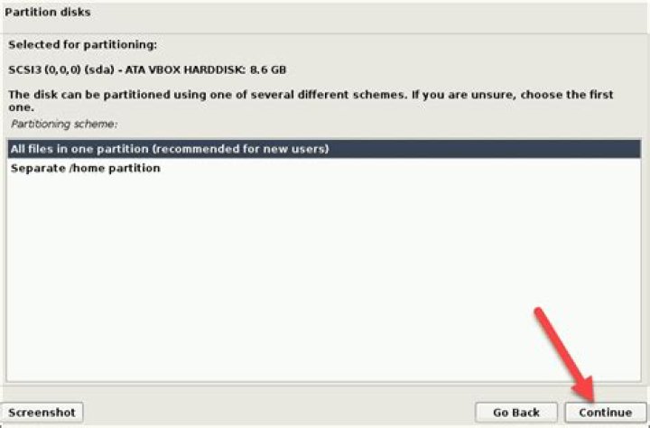 Select Partition Scheme 