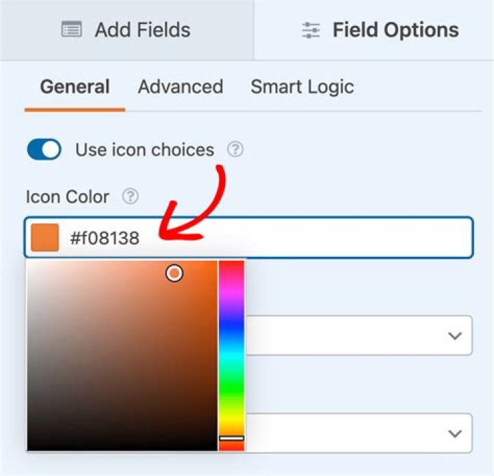 Select the icon in the top right corner of the screen to pick which camera to use