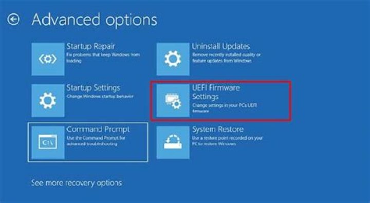Select UEFI Firmware Settings