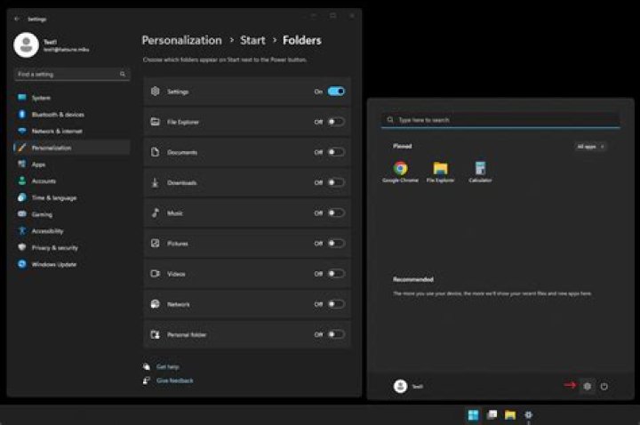 Settings to aid Start Menu
