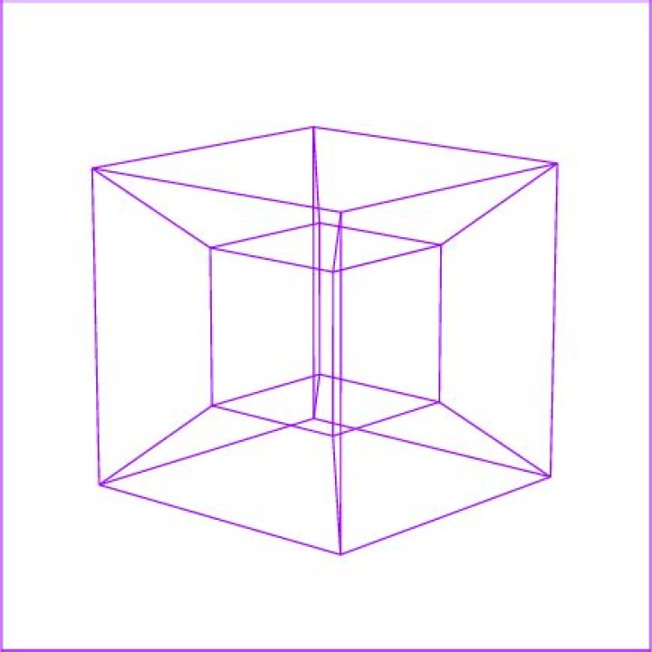 Shadow of a rotating hypercube