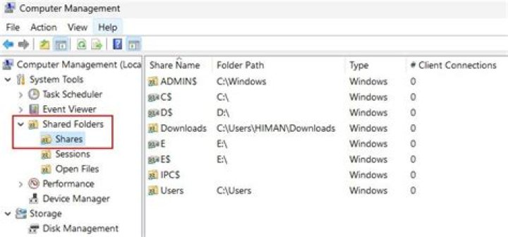 Shared Folders