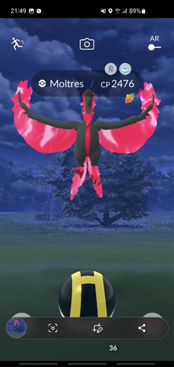 shiny Moltres with new icon