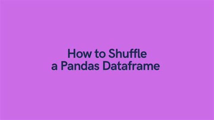 Shuffle DataFrame rows