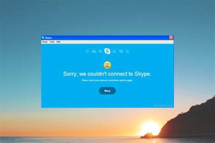 Skype error message.
