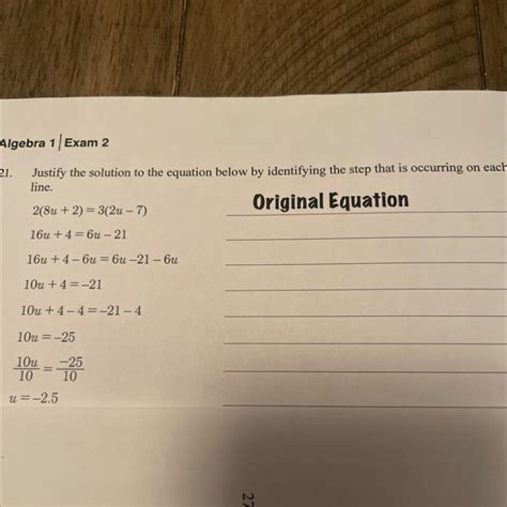 Solution of the equation below