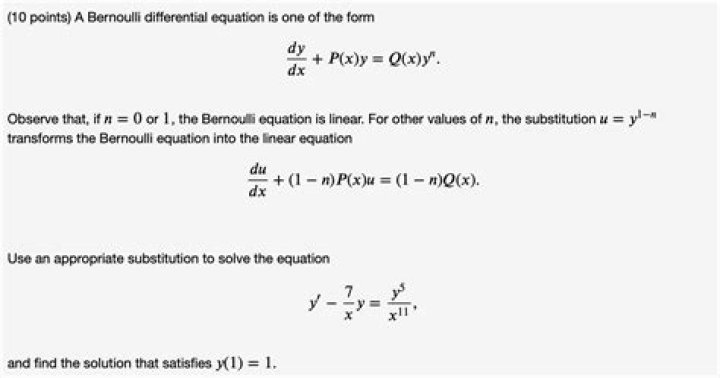 Solving bernoulli differential equation