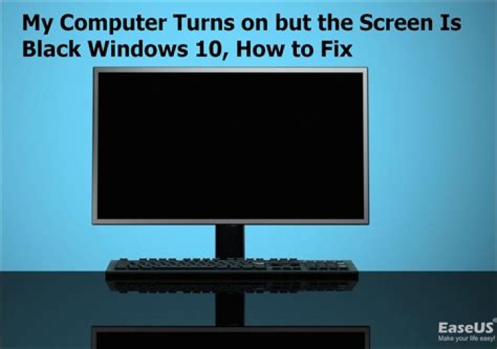 Sometimes when I turn on my computer, all I get is static on the screen