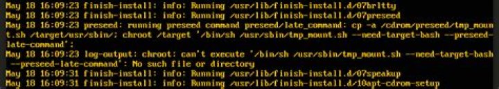 Specifying preseed/late_command as a shell script in Ubuntu preseed