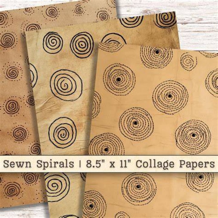 Spirals that can be sewn onto a 90-degree cone