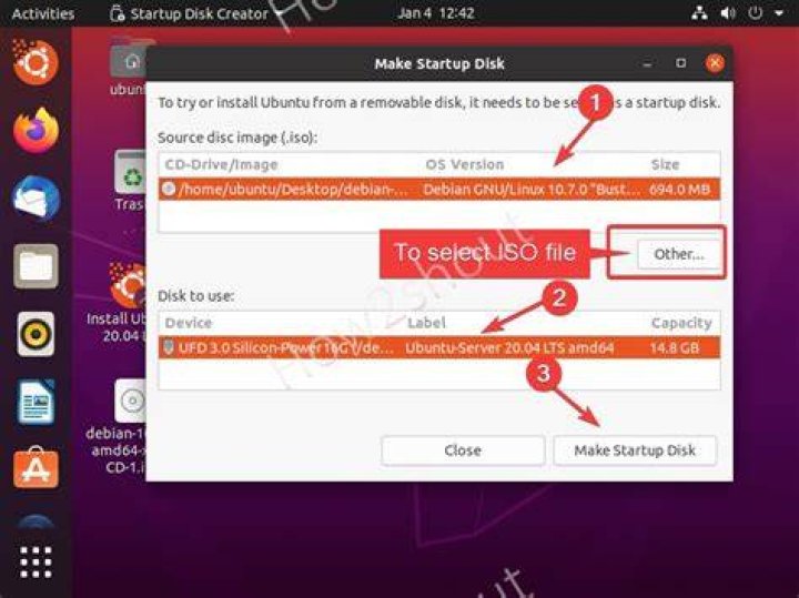 Startup Disk Creator use
