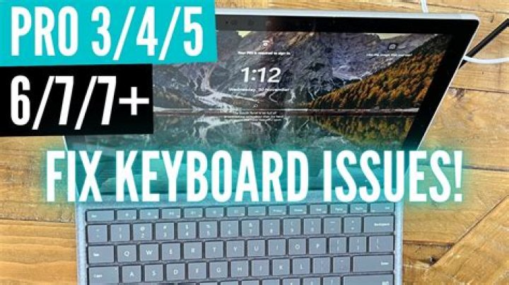 Surface pro 3 keyboard not working