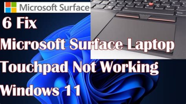 Surface touchpad not working