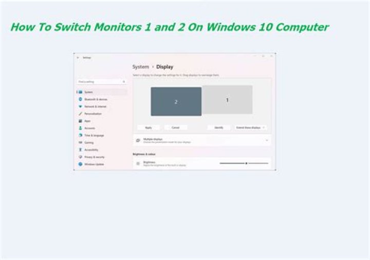 Switch monitors from the command line