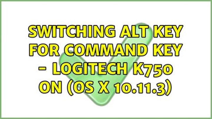 Switching alt key for command key - logitech k750 on (os x 10.11.3)