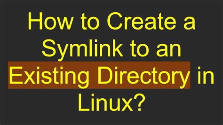 symlink to already existing directory