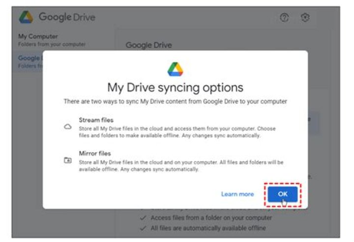 Sync Google Drive when not logged in