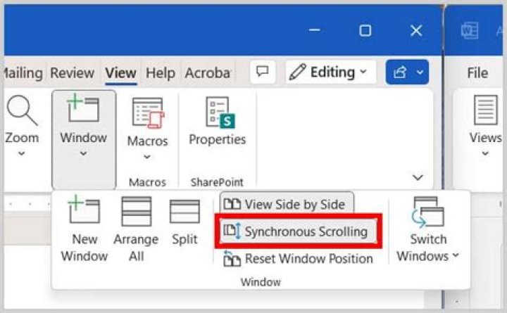 Synchronous Scrolling
