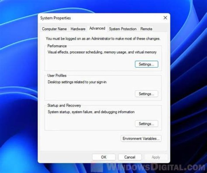 system properties