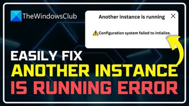 Task launch failed, instance already running