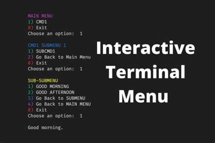 Terminal Menu