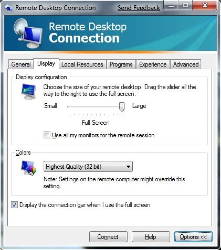 Text too small when using Remote Desktop from a very high resolution client