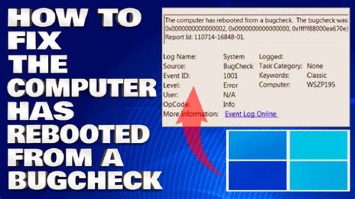 The computer has rebooted from a bugcheck