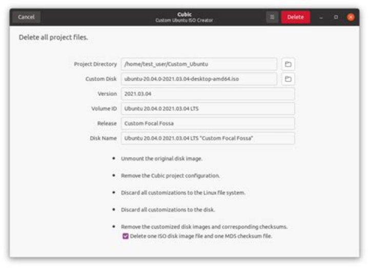 The Cubic Delete Project Page