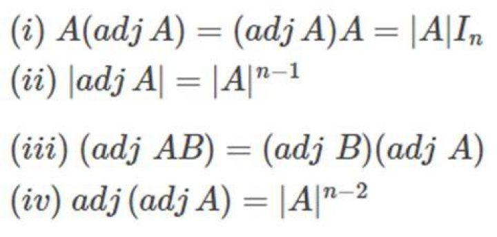 The determinant of adjugate matrix