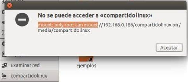 The error: 