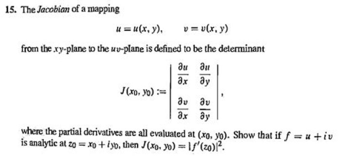 The Jacobian of $(x,y)\mapsto (x+y^2,y+x^2)$ under the substitution $u=x+y^2$ and $v=y+x^2$.