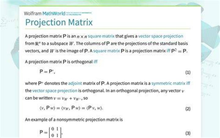 The matrix of a projection can never be invertible