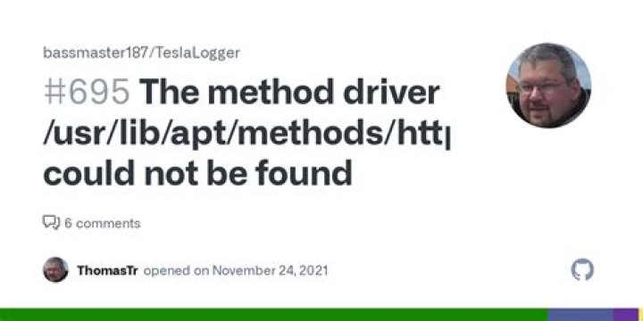 The method driver /usr/lib/apt/methods/https could not be found