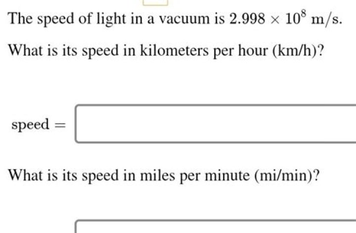 The speed of light in a vacuum is $ 2.998 \times 10^8$ m/sec. What is this speed in miles per hour?