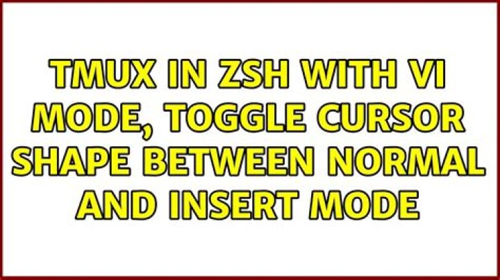 tmux in zsh with vi mode, toggle cursor shape between normal and insert mode
