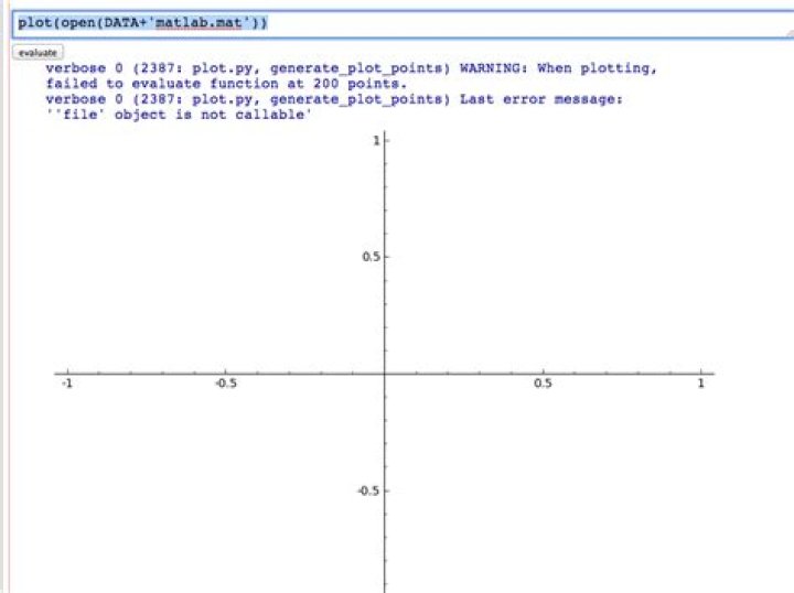 To plot Matlab data in SageMath?