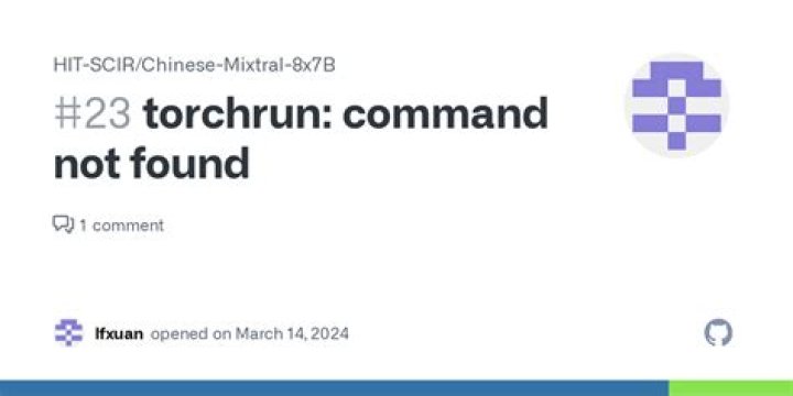 Torchrun command not found for distributed training, does it need to be installed separetely?