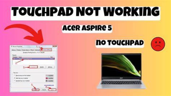 Touchpad not working acer aspire E5