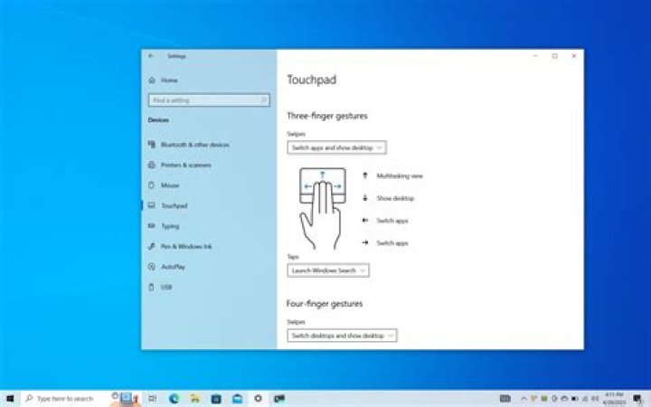 touchpad settings windows