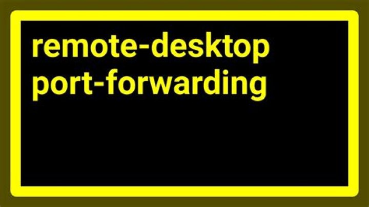 Tunneling a TCP/IP Connection through Remote Desktop Connection