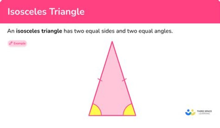 Two isosceles triangles with the same apex and base