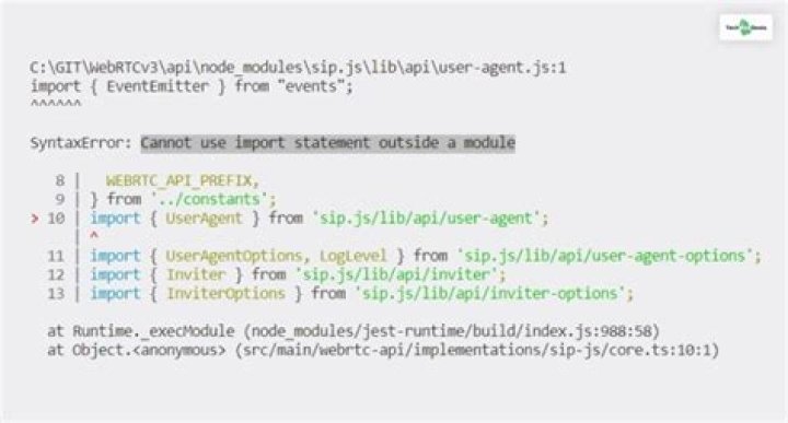 Typescript : require statement not part of an import statement
