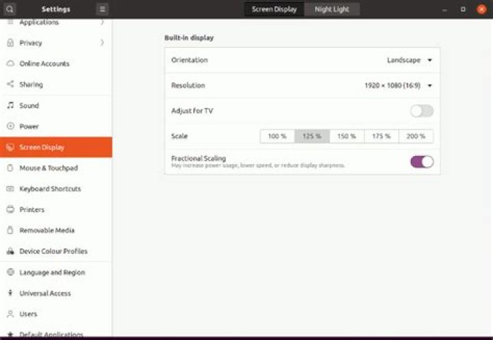 Ubuntu UI scale
